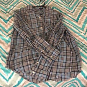 Long sleeve plad shirt